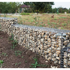 Габион цоколь болтовой оцинкованный (Ц) для забора 2х0,4х0,4х4х50х50 мм ГОСТ Р 58120-2018