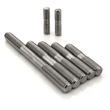 Шпилька стальная для ввертывания в мягкий металл с клеевым стопором оцинкованная исп.1 38ХА М6х34 мм ОСТ 1 31813-80